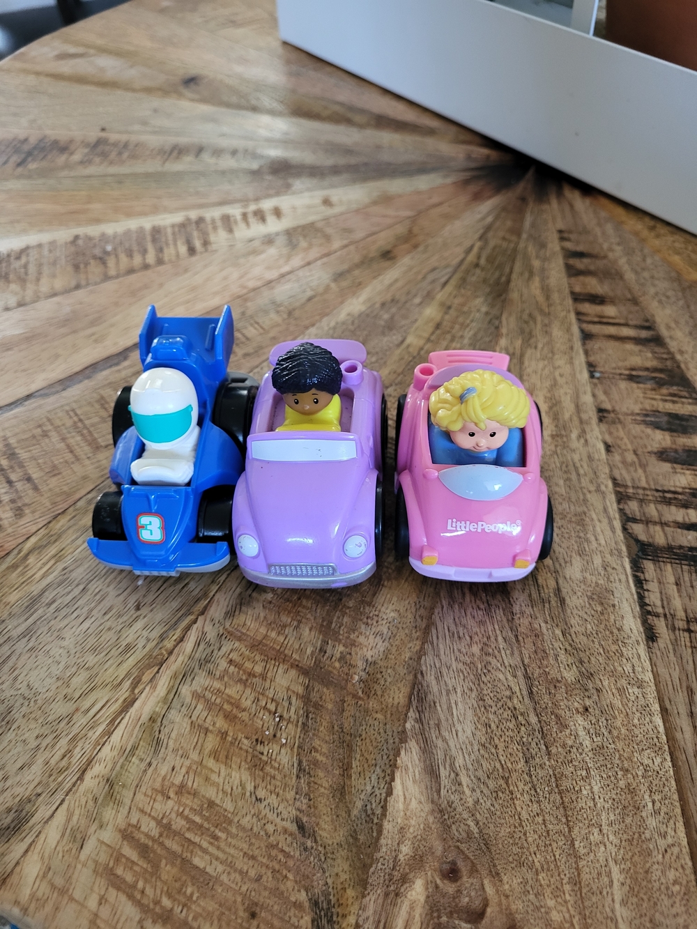 Fisher-Price Little People Wheelies Lot of 3 Collectible Vehicles